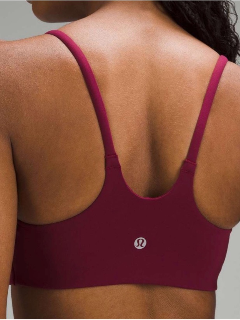 lululemon athletica Wunder Train Strappy Racer Bra *light support* in Deep Luxe